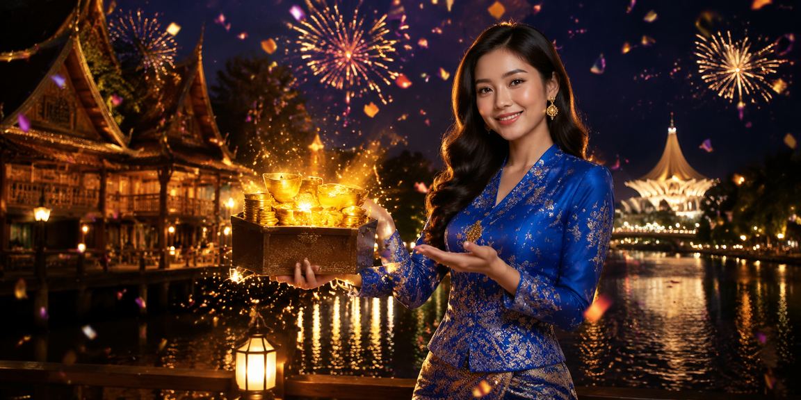 Pengguna Malaysia dengan pakaian tradisional menggunakan platform pertaruhan pv20 di Sarawak