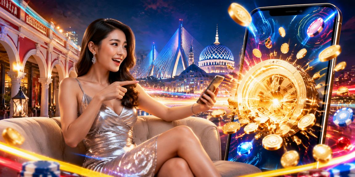 Pemain Malaysia mengakses kasino langsung pv20 melalui telefon pintar di Selangor
